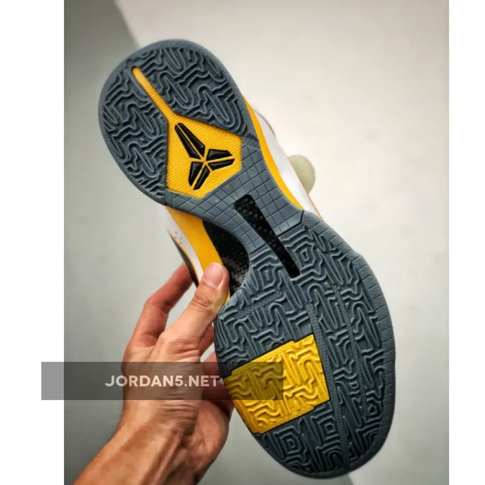 Nike Zoom Kobe 5 White/Black-Del Sol-Metallic Silver 386430-104