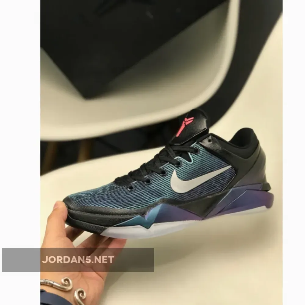 Nike Zoom Kobe 7 “Invisibility Cloak” Black/Court Purple-Turquoise Blue 488371-005