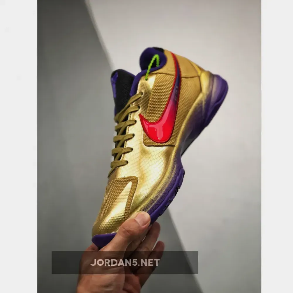Undefeated x Nike Kobe 5 Protro “Hall of Fame” Metallic Gold/Field Purple-Multi-Color DA6809-700