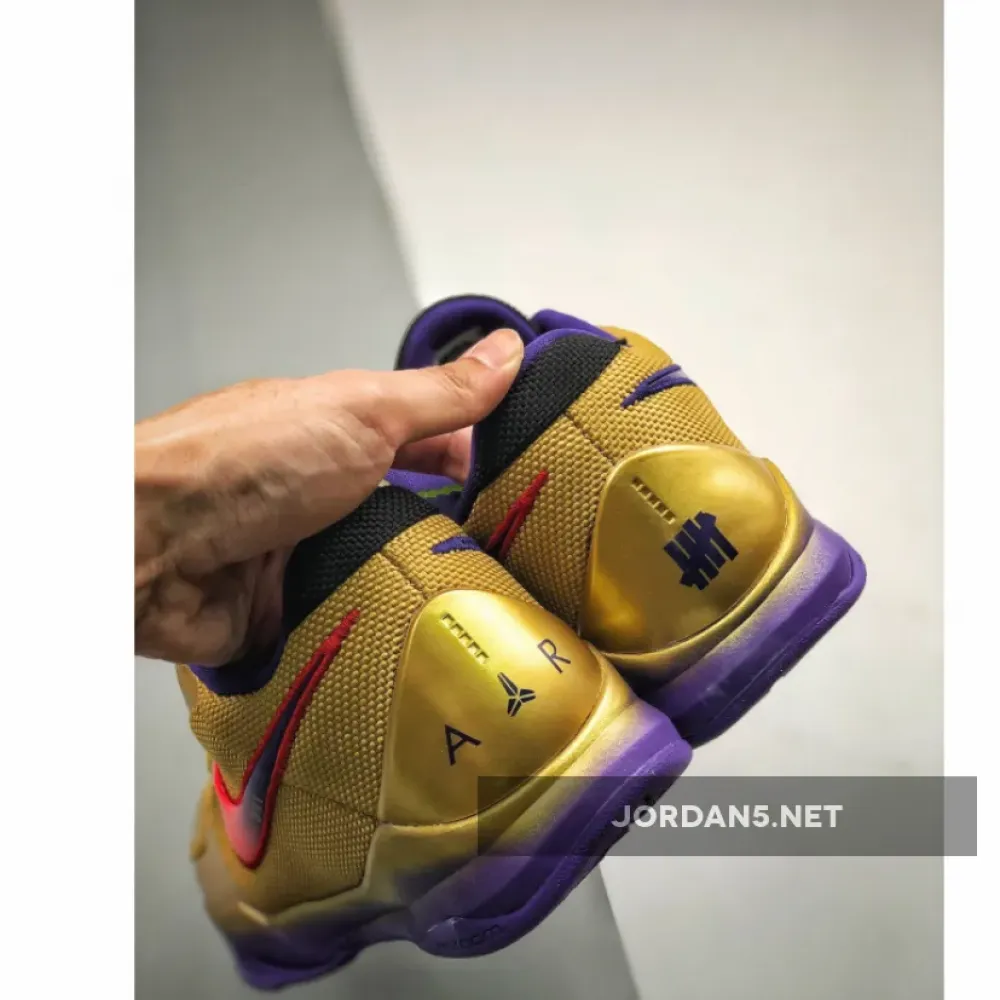 Undefeated x Nike Kobe 5 Protro “Hall of Fame” Metallic Gold/Field Purple-Multi-Color DA6809-700