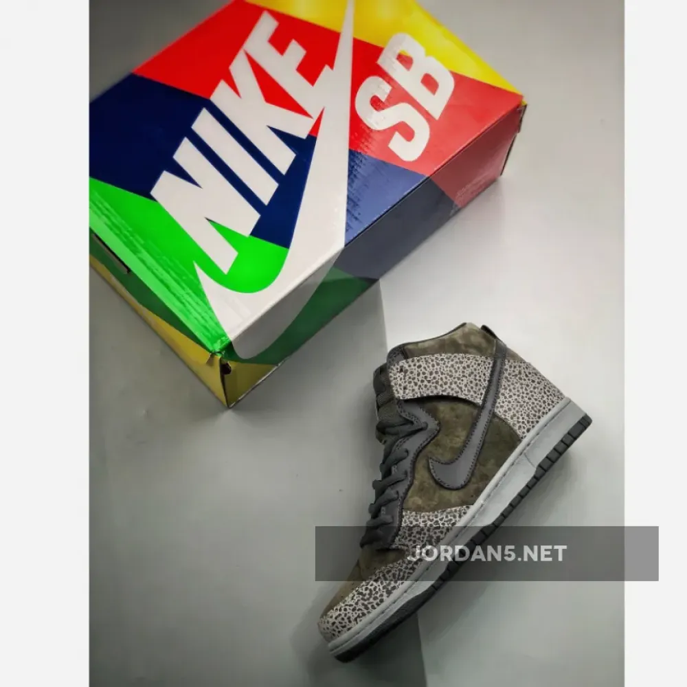 Nike SB Dunk High Borwn Black Cement 1680507705