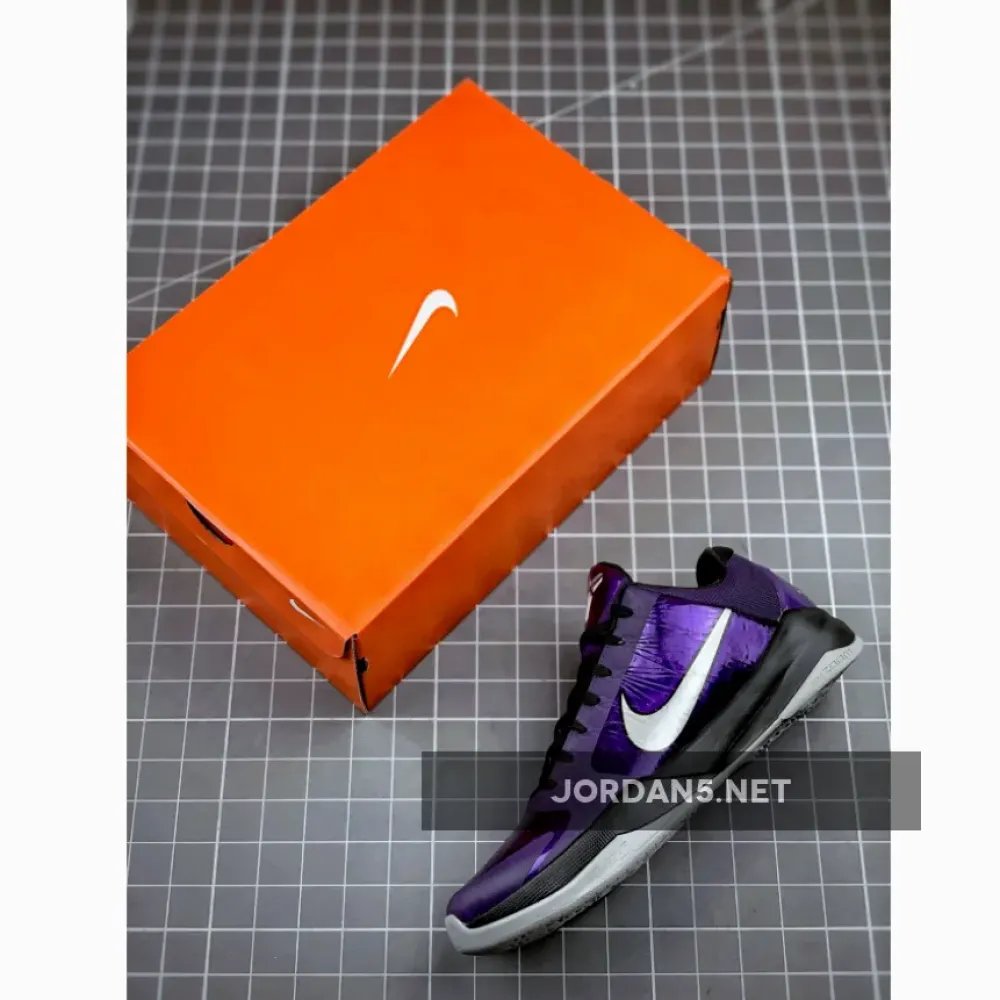 Nike Zoom Kobe 5 Ink/Metallic Silver-Black-Ice  386429-500