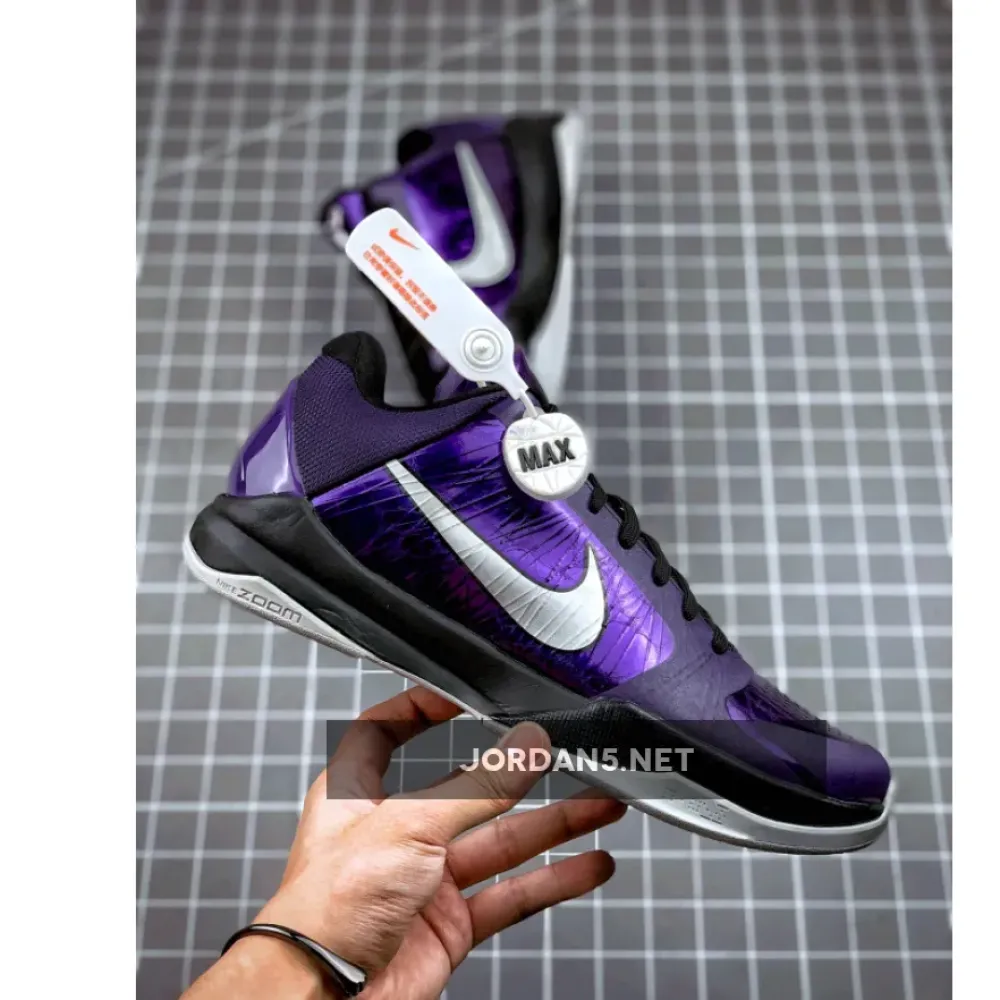 Nike Zoom Kobe 5 Ink/Metallic Silver-Black-Ice  386429-500