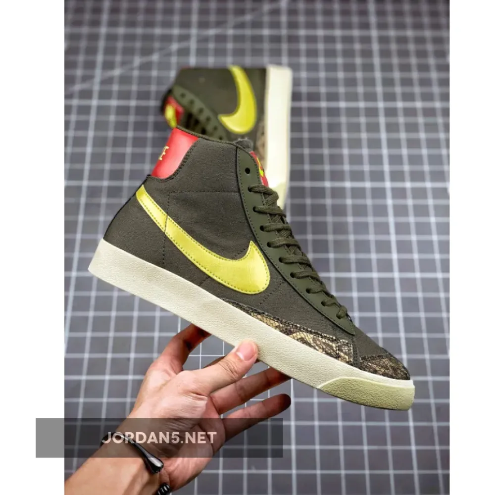 Nike Blazer Mid ’77 Olive/Lemon Venom/Fossil  CZ0462-200