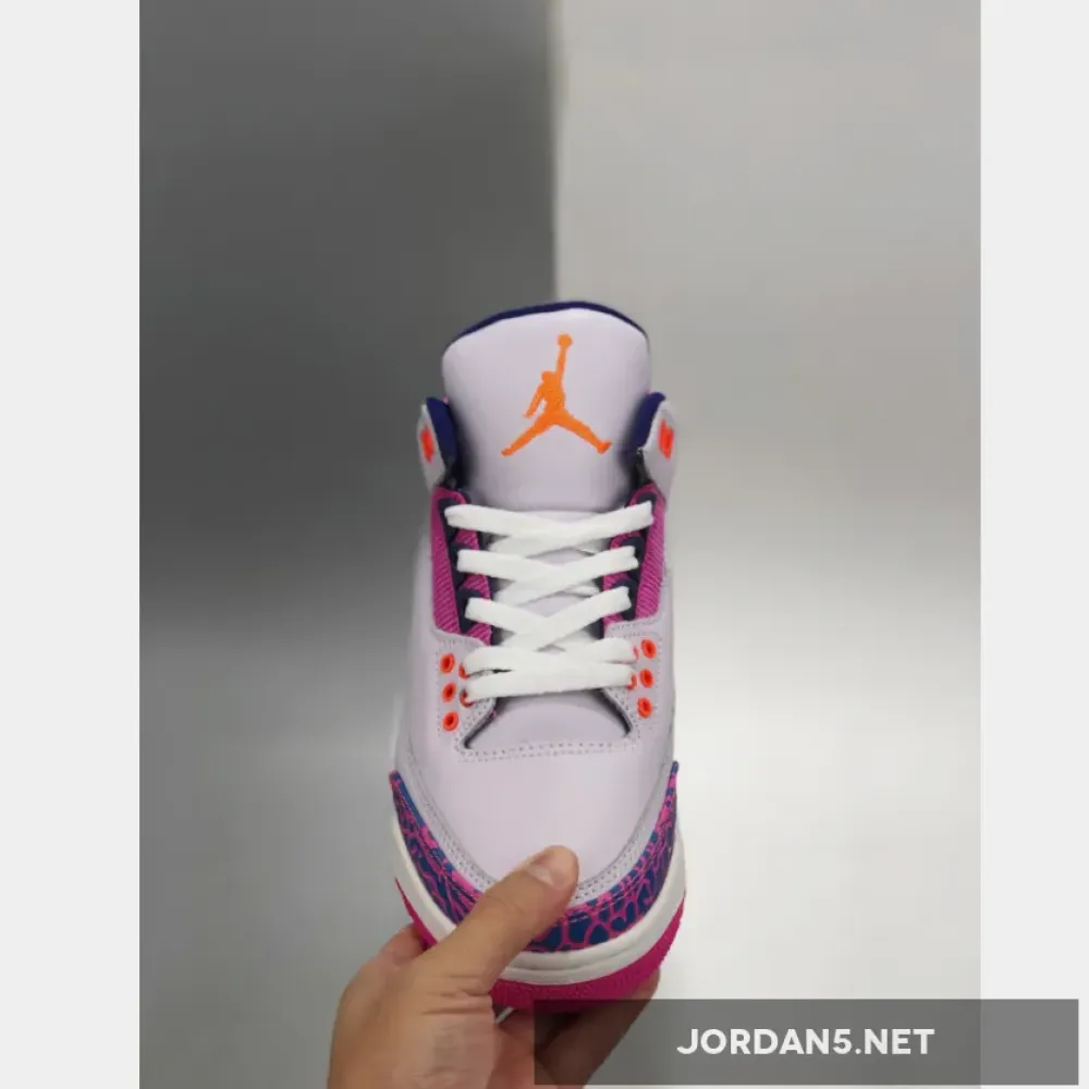Air Jordan 3 GS Barely Grape/Hyper Crimson-Fire Pink 441140-500