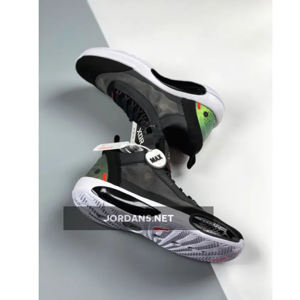 Air Jordan 34 Low “Heritage” Black/Metallic Silver-White-Red Orbit CU3473-001