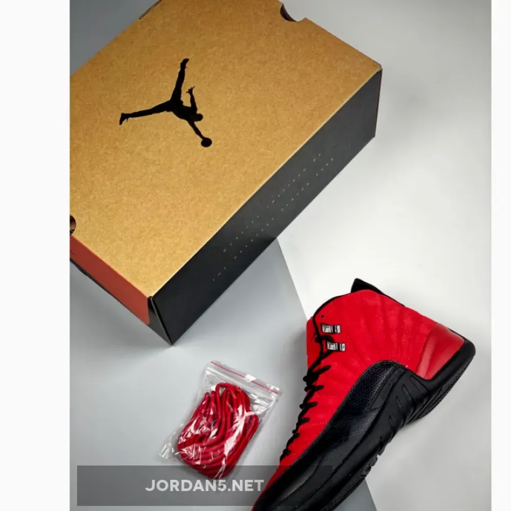 Air Jordan 12 ‘Reverse Flu Game’ Varsity Red/Black CT8013-602