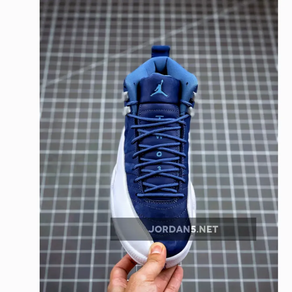Air Jordan 12 “Indigo” Stone Blue/Legend Blue-Obsidian 130690-404