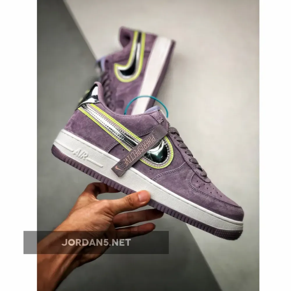 Nike Air Force 1 Low “P(Her)spective” Violet Star/Chrome-Washed Coral-Barely Volt CW6013-500
