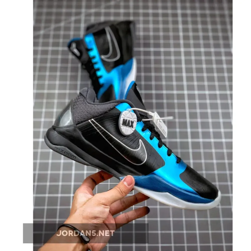 Nike Zoom Kobe 5 “Dark Knight” Black/Black-Dark Grey-Blue 386429-001