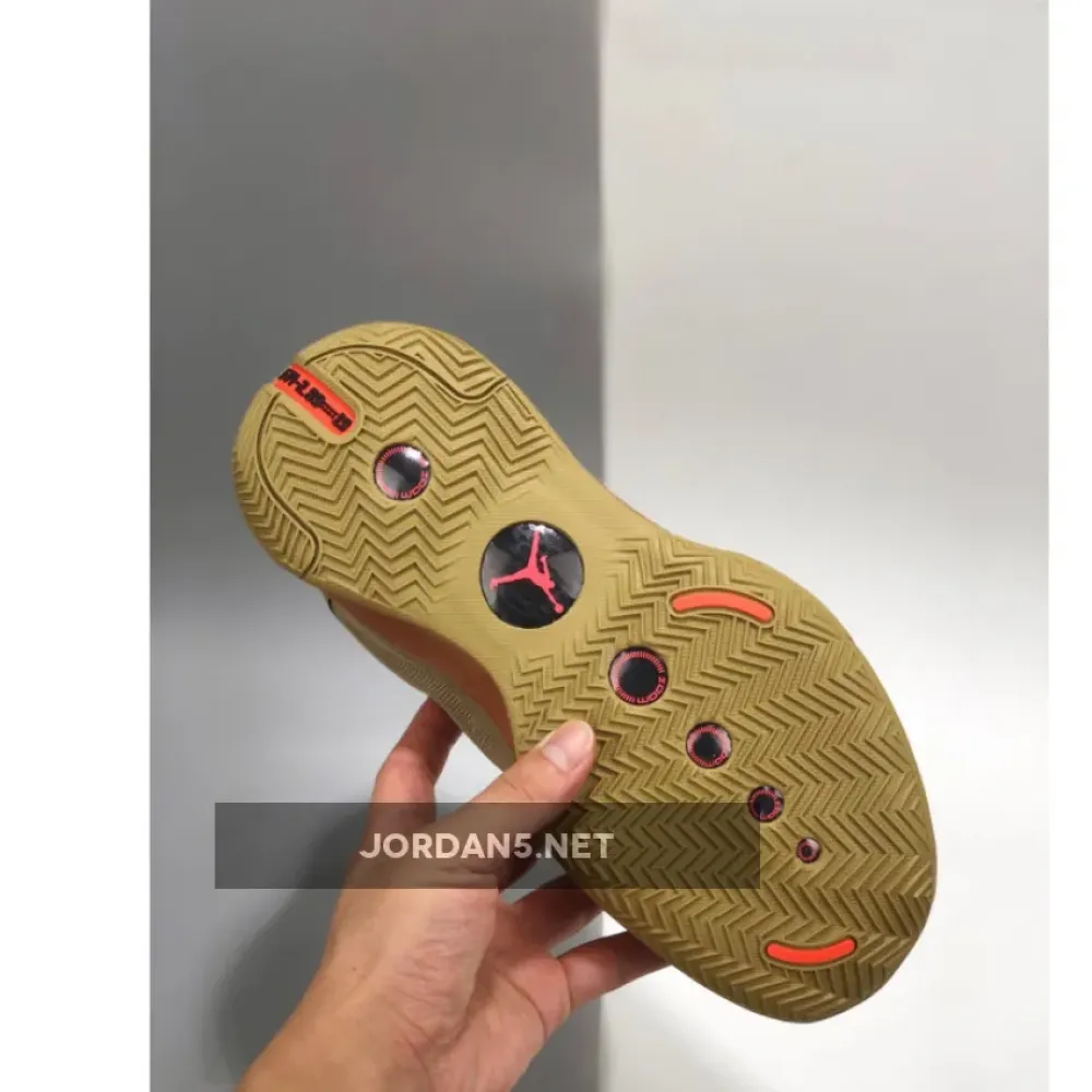 Air Jordan 34 “Bayou Boys” PE Brown Kelp/Bright Crimson DA1897-300