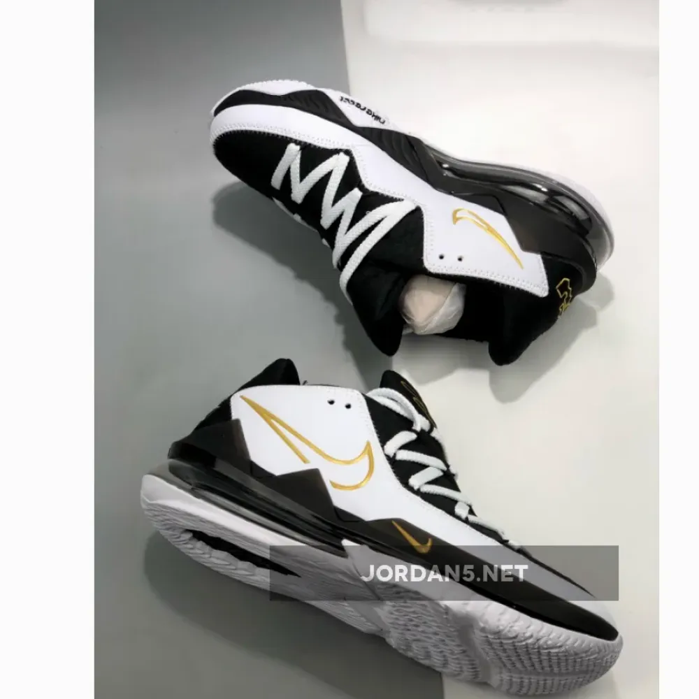 Nike LeBron 17 Low White/Metallic Gold-Black CD5007-101