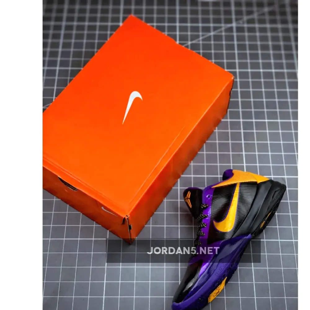 Nike Zoom Kobe 5 X ‘Lakers’ Black/De Sol-Varsity Purple 386430-071