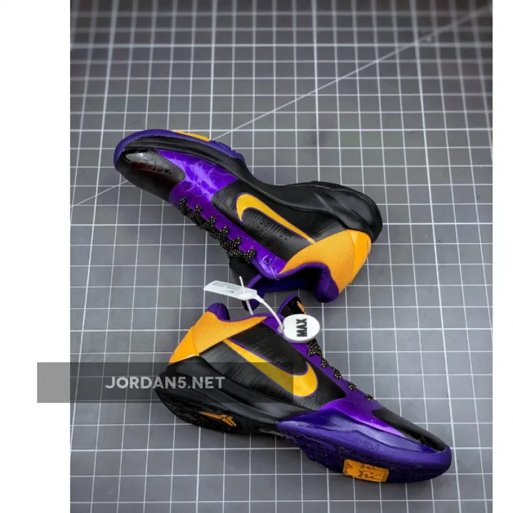 Nike Zoom Kobe 5 X ‘Lakers’ Black/De Sol-Varsity Purple 386430-071