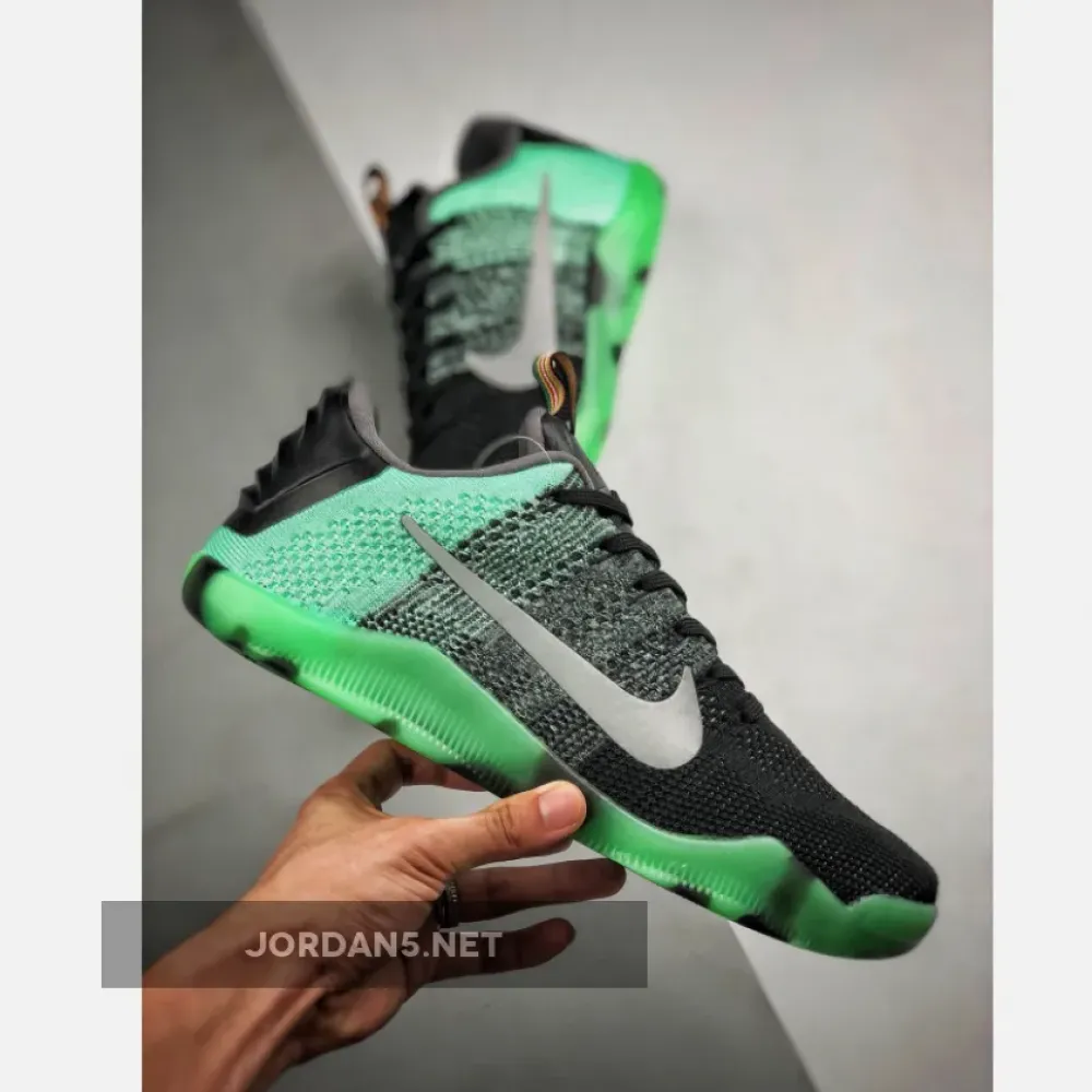Nike Kobe 11 Elite Low “All-Star” Green Glow/Black-Persian Violet 822521-305