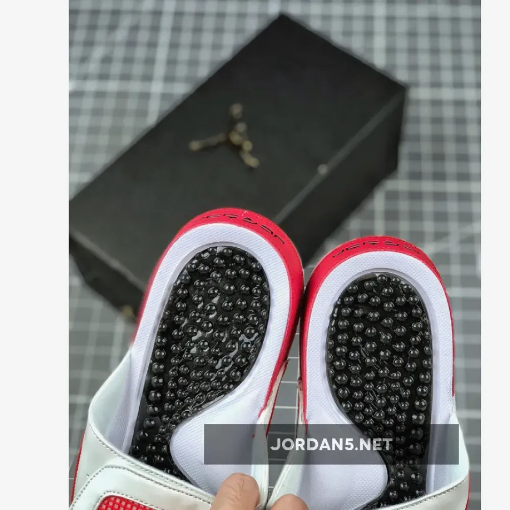 Air Jordan Hydro 13 White Black Red