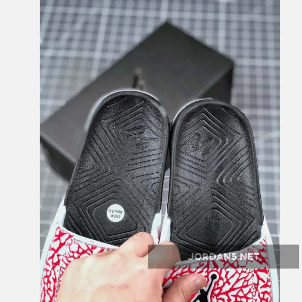 Air Jordan Hydro 7 V2 White/Black/Gym Red BQ6290-106