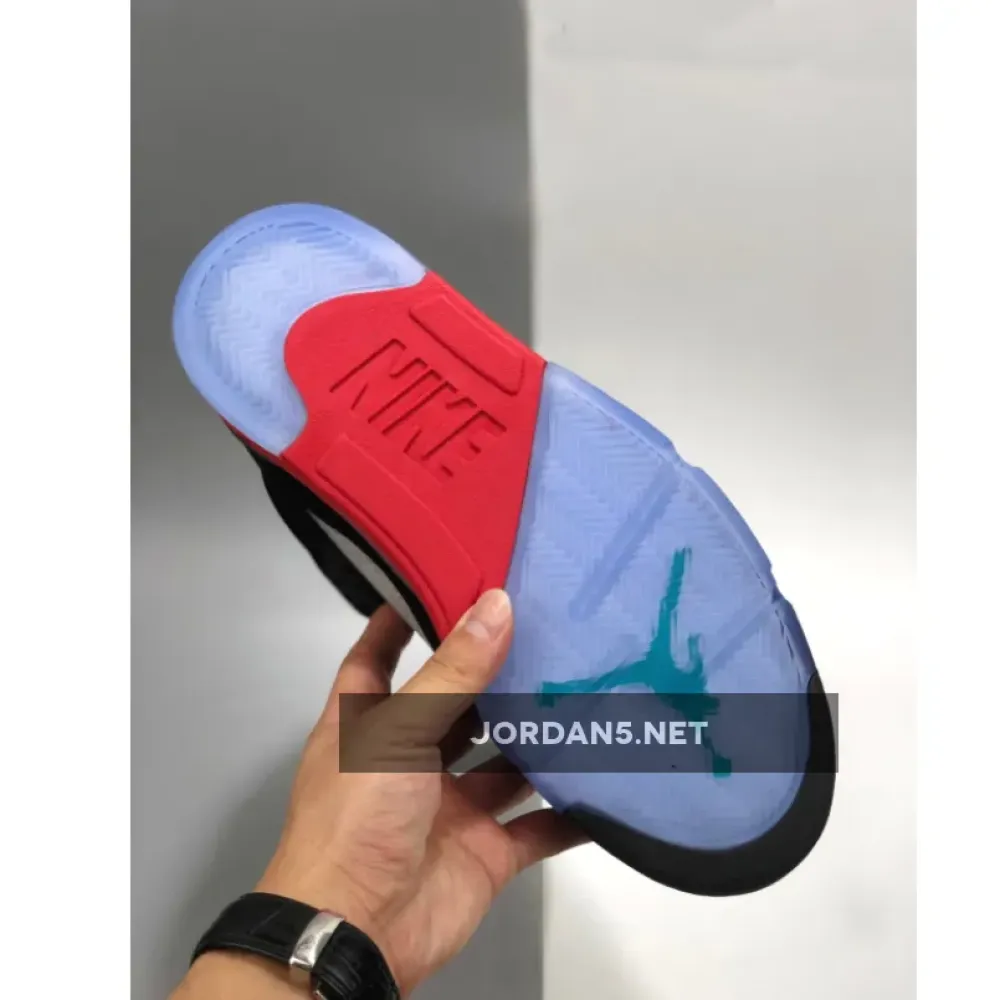 Air Jordan 5 “Top 3” Black/Fire Red-Grape Ice-New Emerald CZ1786-001