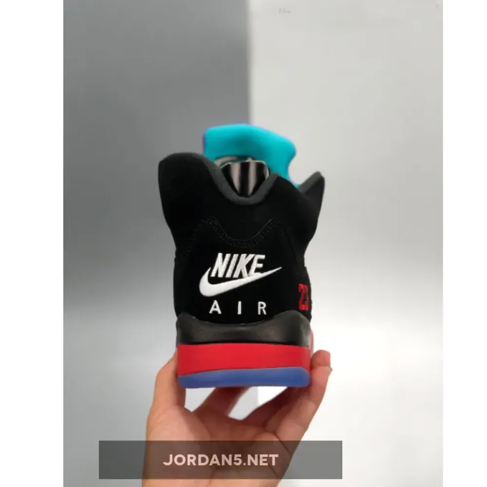 Air Jordan 5 “Top 3” Black/Fire Red-Grape Ice-New Emerald CZ1786-001