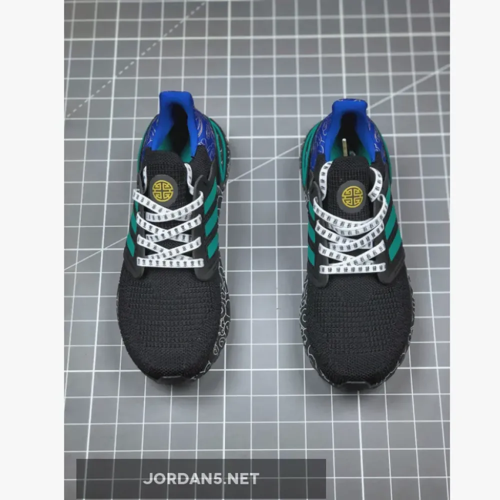 adidas UltraBOOST 20 Black/Glory Green FX8887