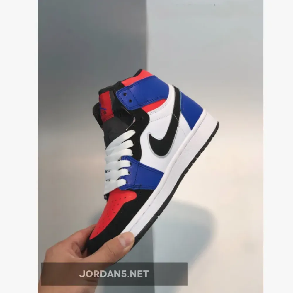 Air Jordan 1 Mid ‘Top 3’ Blue Red Black White  554724-124