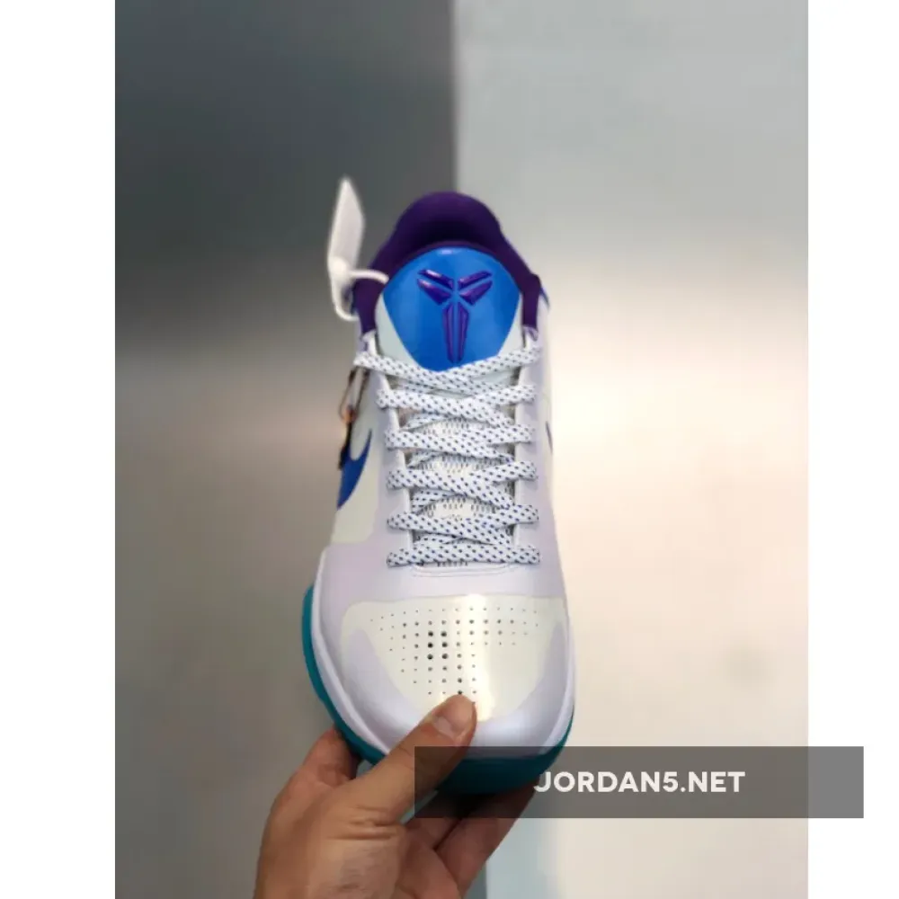 Nike Kobe 5 ’Lakers‘ White Blue Purple  386429-100