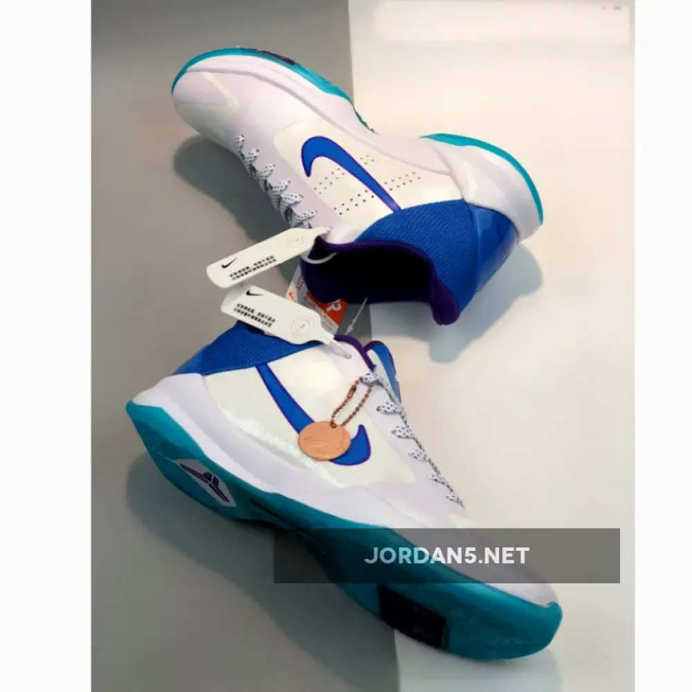 Nike Kobe 5 ’Lakers‘ White Blue Purple  386429-100