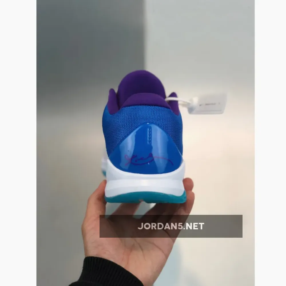 Nike Kobe 5 ’Lakers‘ White Blue Purple  386429-100