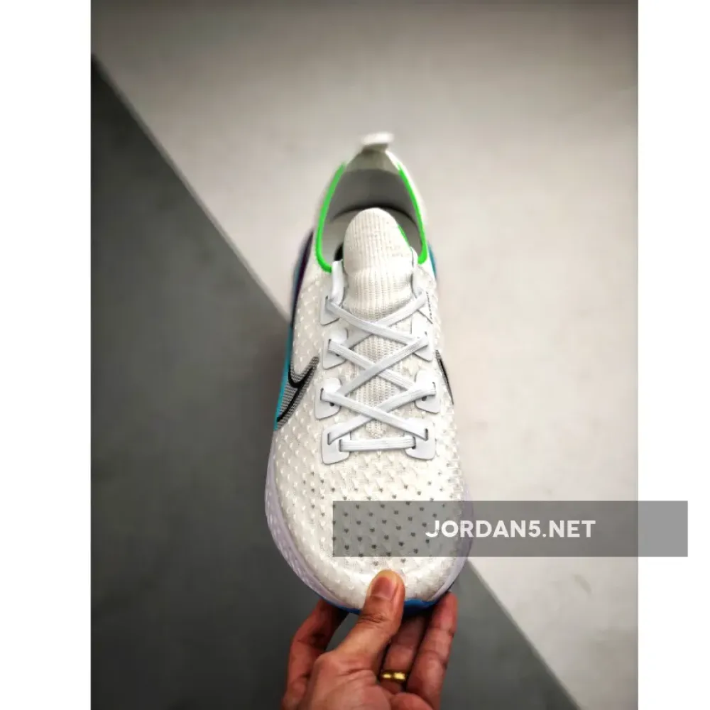 Nike React Infinity Run White/Silver-Green-Volt CD4371-102