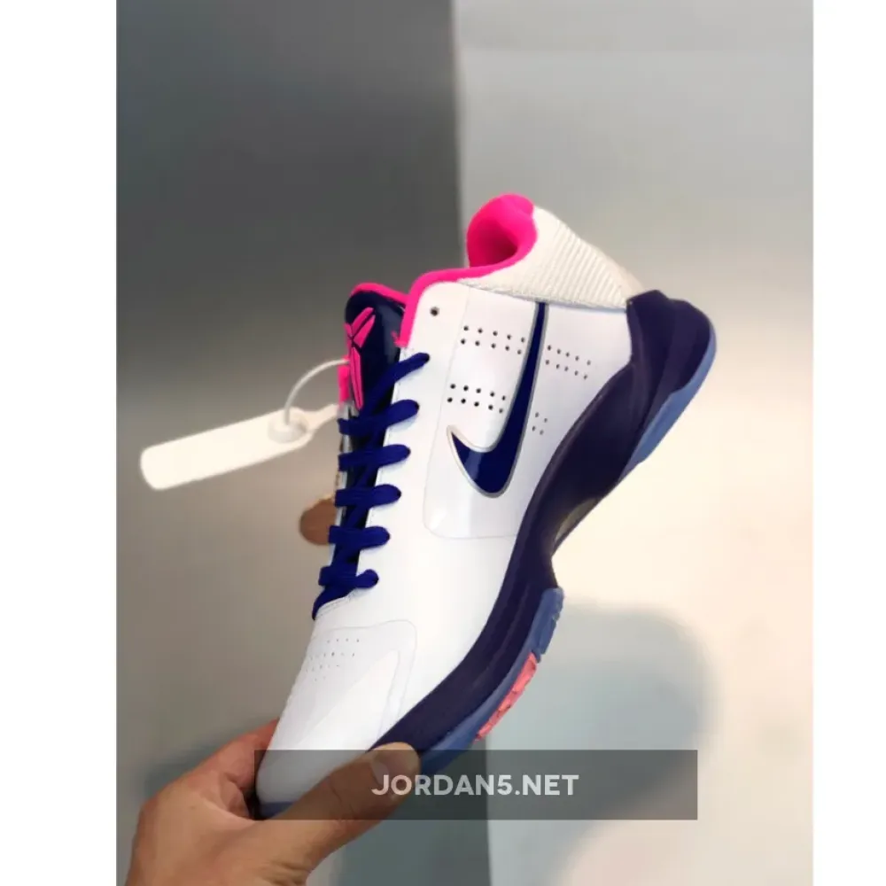 Nike Kobe 5 Protro “Kay Yow” White/Pink-Blue
