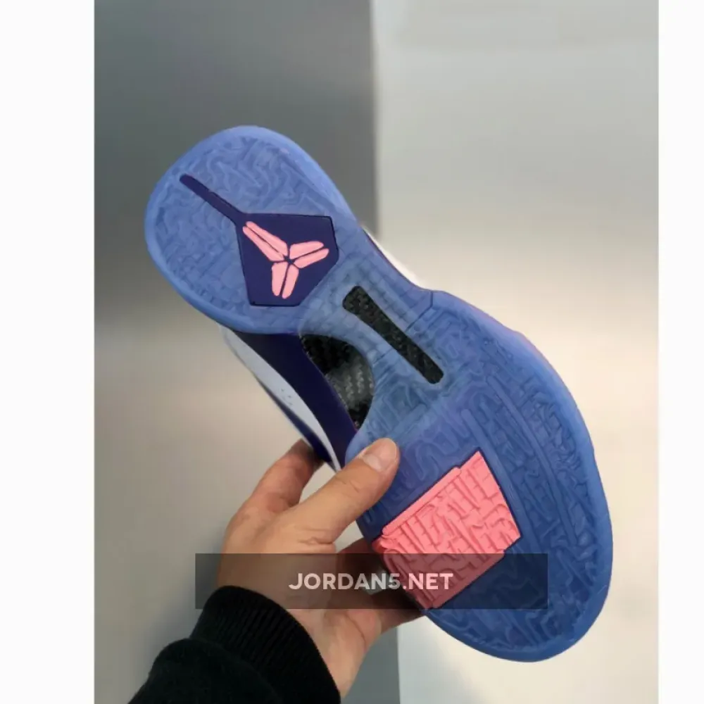 Nike Kobe 5 Protro “Kay Yow” White/Pink-Blue