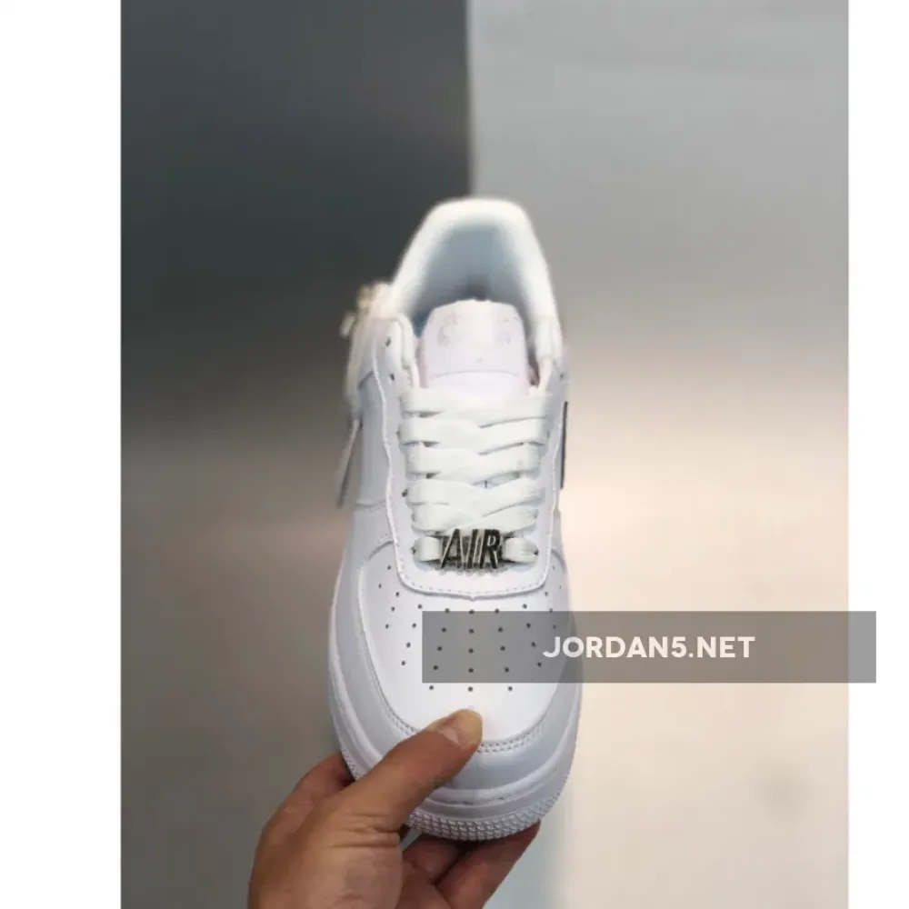 Nike Air Force 1 Zip-On Swoosh Logo White  CW6558-100