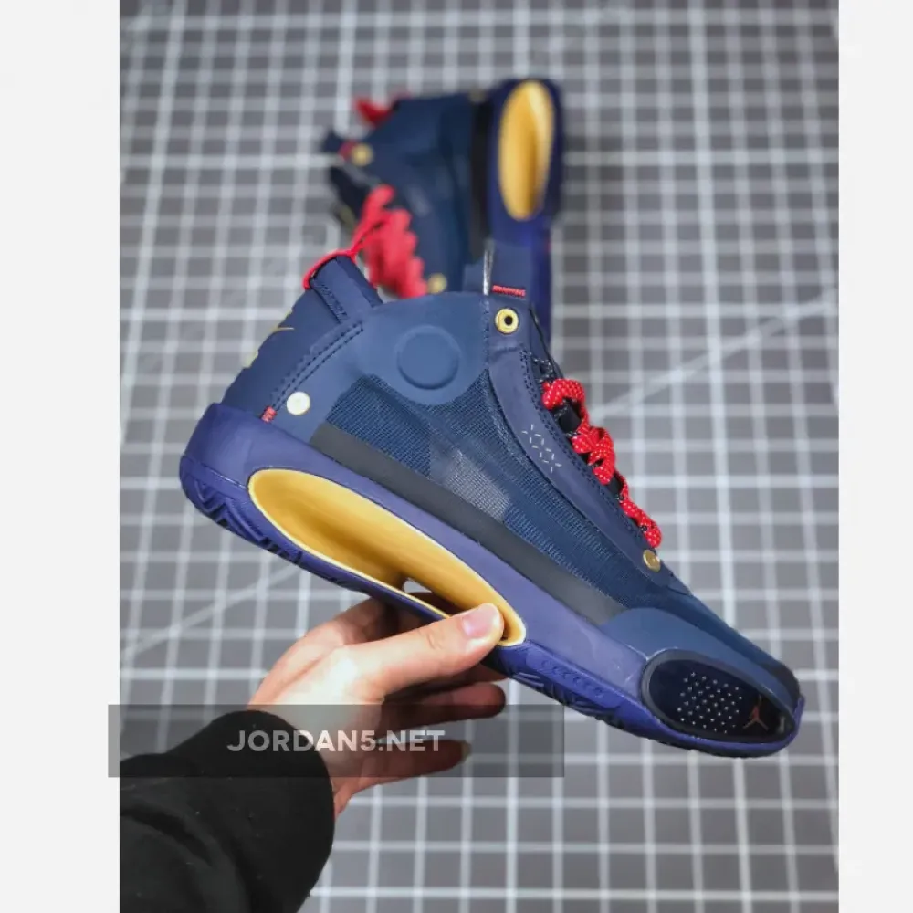 Air Jordan 34 Navy Blue/Gold