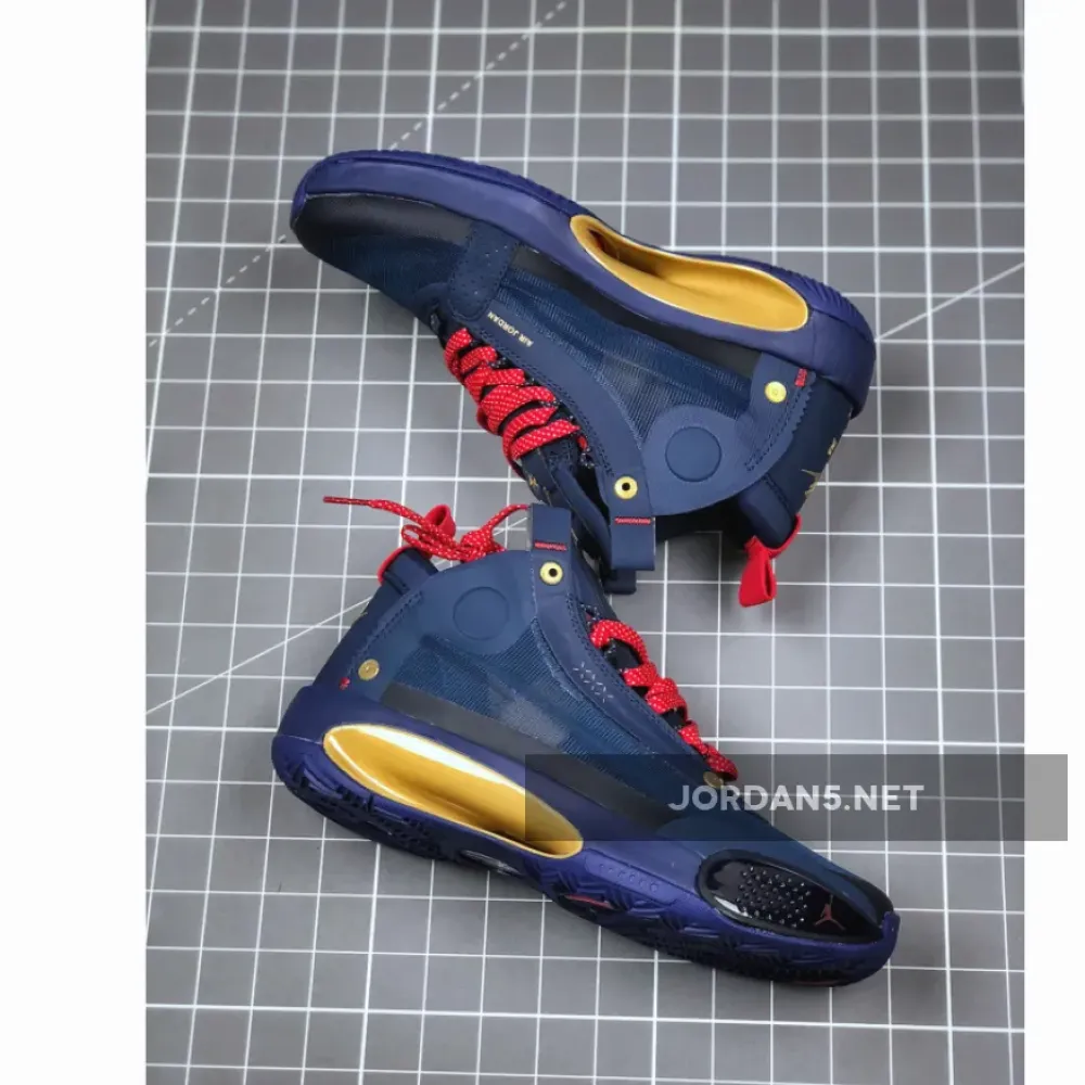 Air Jordan 34 Navy Blue/Gold