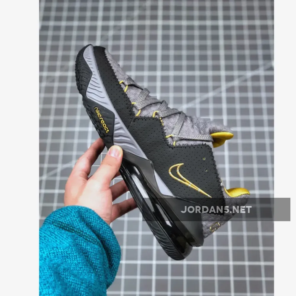 Nike LeBron 17 Low Black Grey Yellow