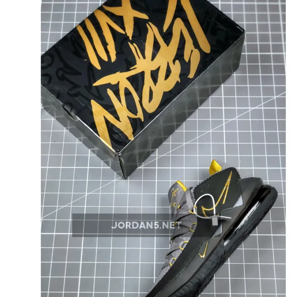 Nike LeBron 17 Low Black Grey Yellow