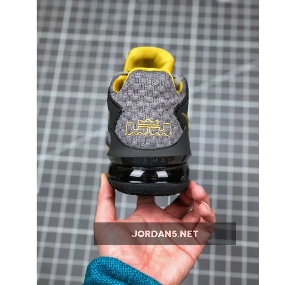 Nike LeBron 17 Low Black Grey Yellow