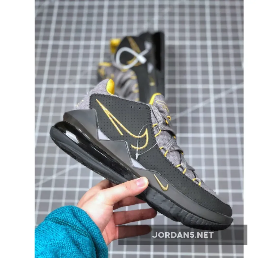 Nike LeBron 17 Low Black Grey Yellow