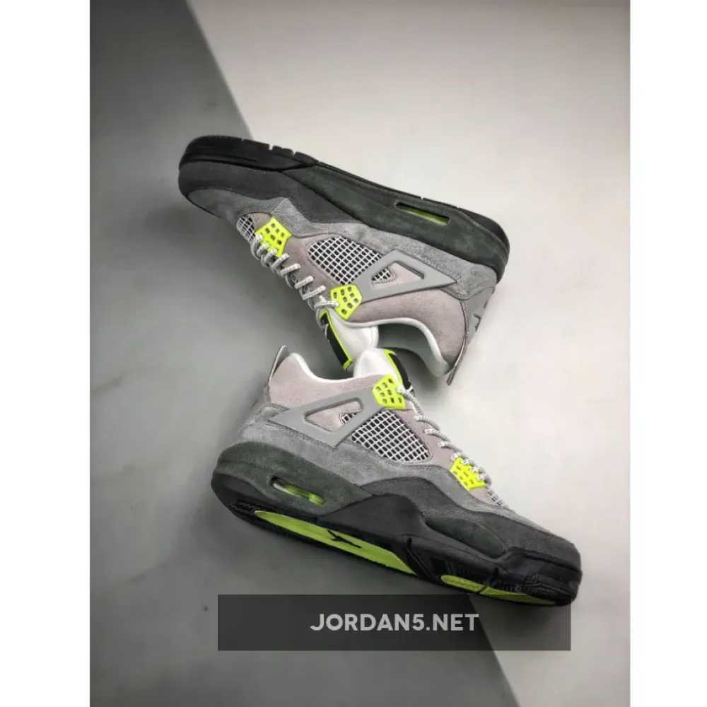 Air Jordan 4 SE “Neon Air Max 95” Cool Grey/Volt-Wolf Grey-Black CT5342-007