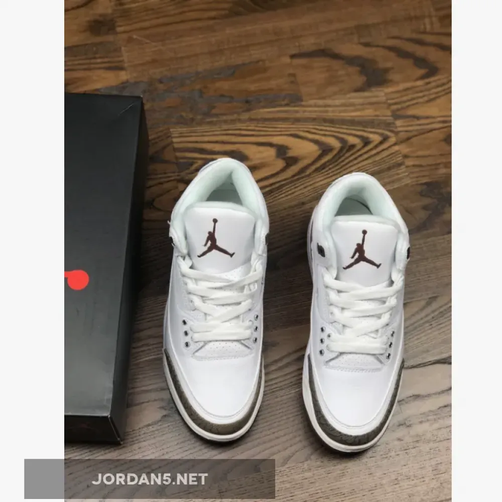 Air Jordan 3 “Mocha” White/Chrome-Dark Mocha  136064-122