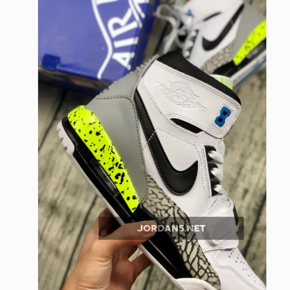 Jordan Legacy 312 White/Black-Volt-Vivid Blue AQ4160-107