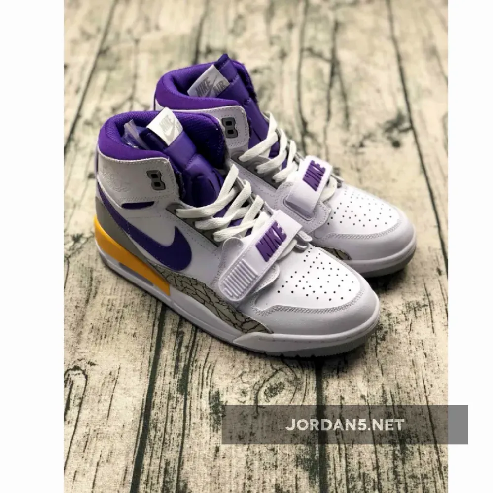 Air Jordan Legacy 312 “Lakers” White/Field Purple-Amarillo AV3922-157