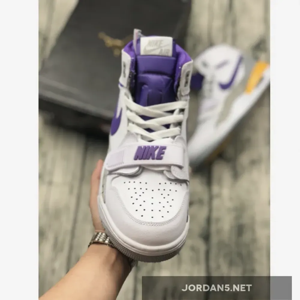Air Jordan Legacy 312 “Lakers” White/Field Purple-Amarillo AV3922-157