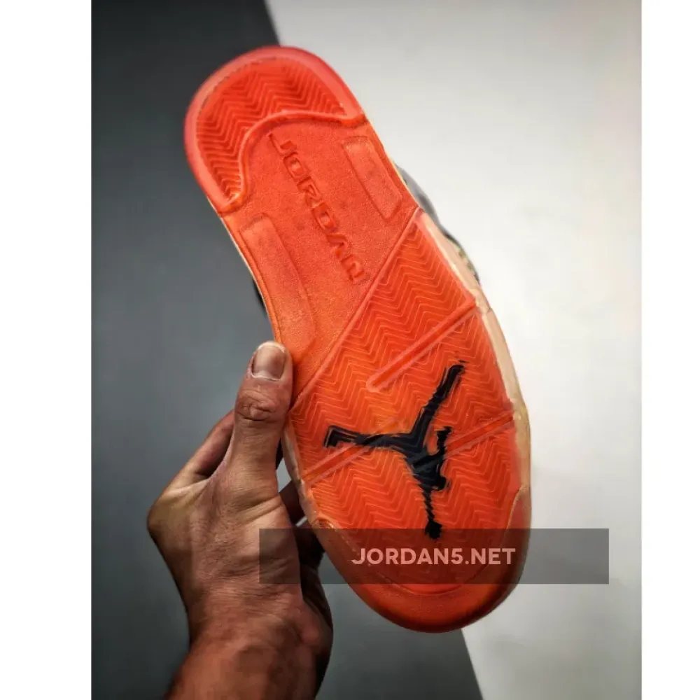 Trophy Room x Air Jordan 5 JSP Ice Blue/Sail-Metallic Gold-University Red CI1899-400