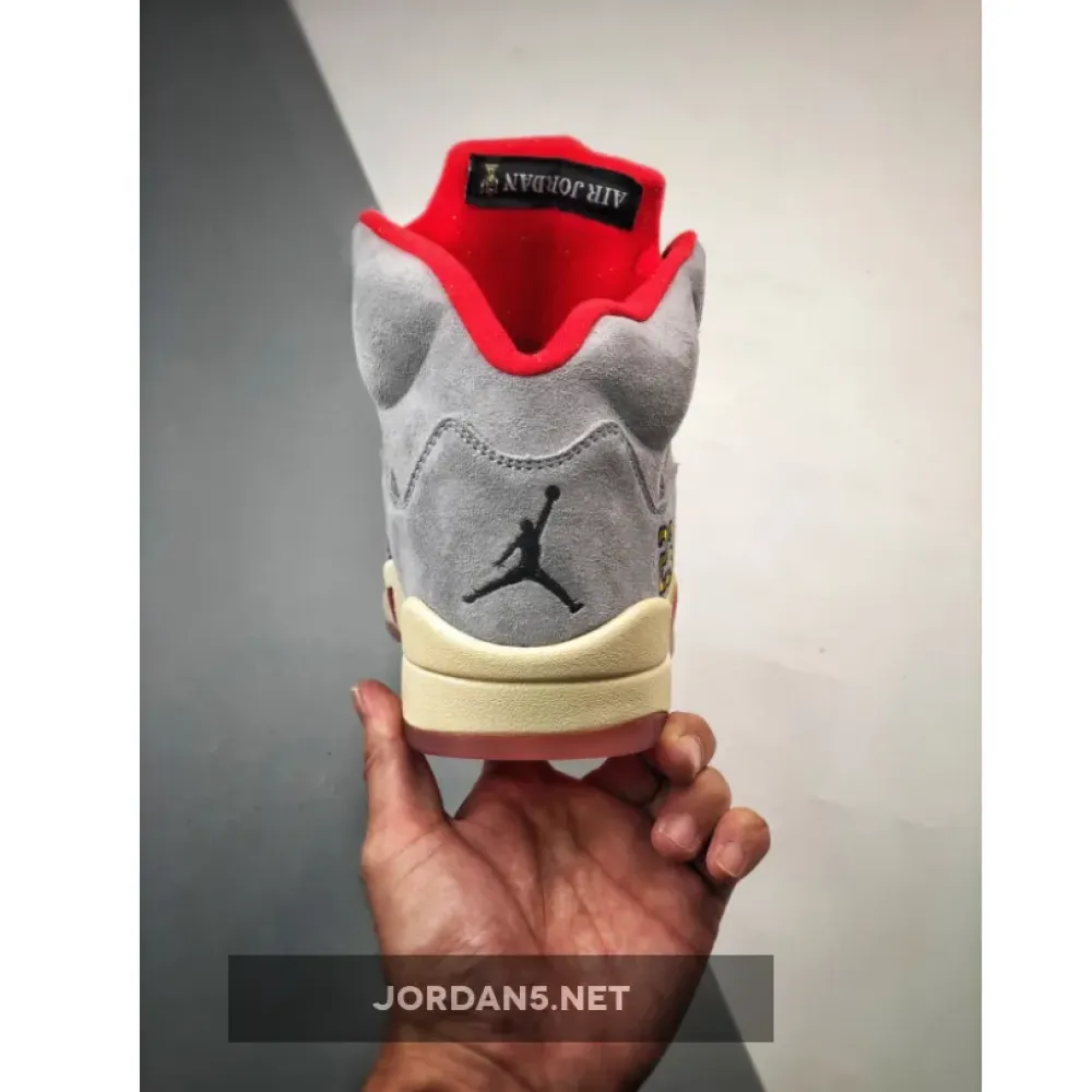 Trophy Room x Air Jordan 5 JSP Ice Blue/Sail-Metallic Gold-University Red CI1899-400