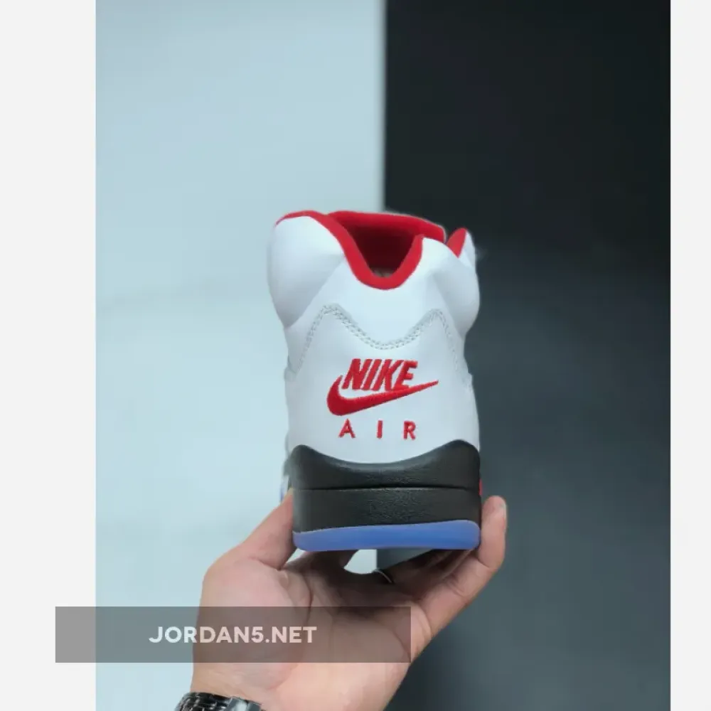 Air Jordan 5 White/Fire Red-Black  DA1911-102
