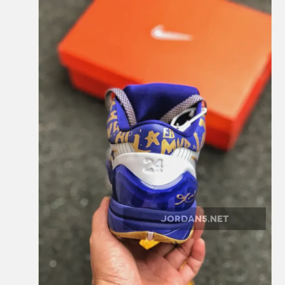 Nike Zoom Kobe 4 (Pop) “MVP NBA Finals” White/Concord-Metallic Gold 354187-141