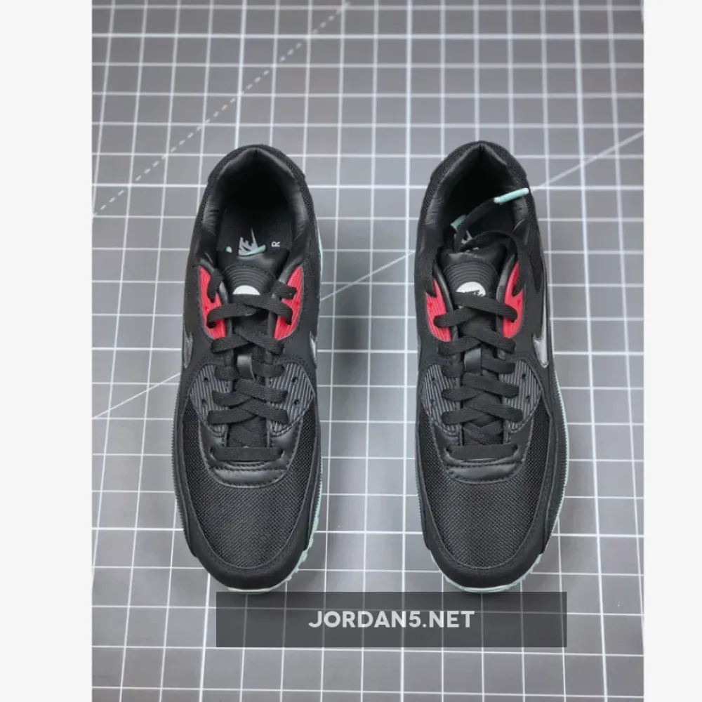 Nike Air Max 90 Premium Vinyl Black/Cool Grey-Teal Tint-University Red CK0902-001