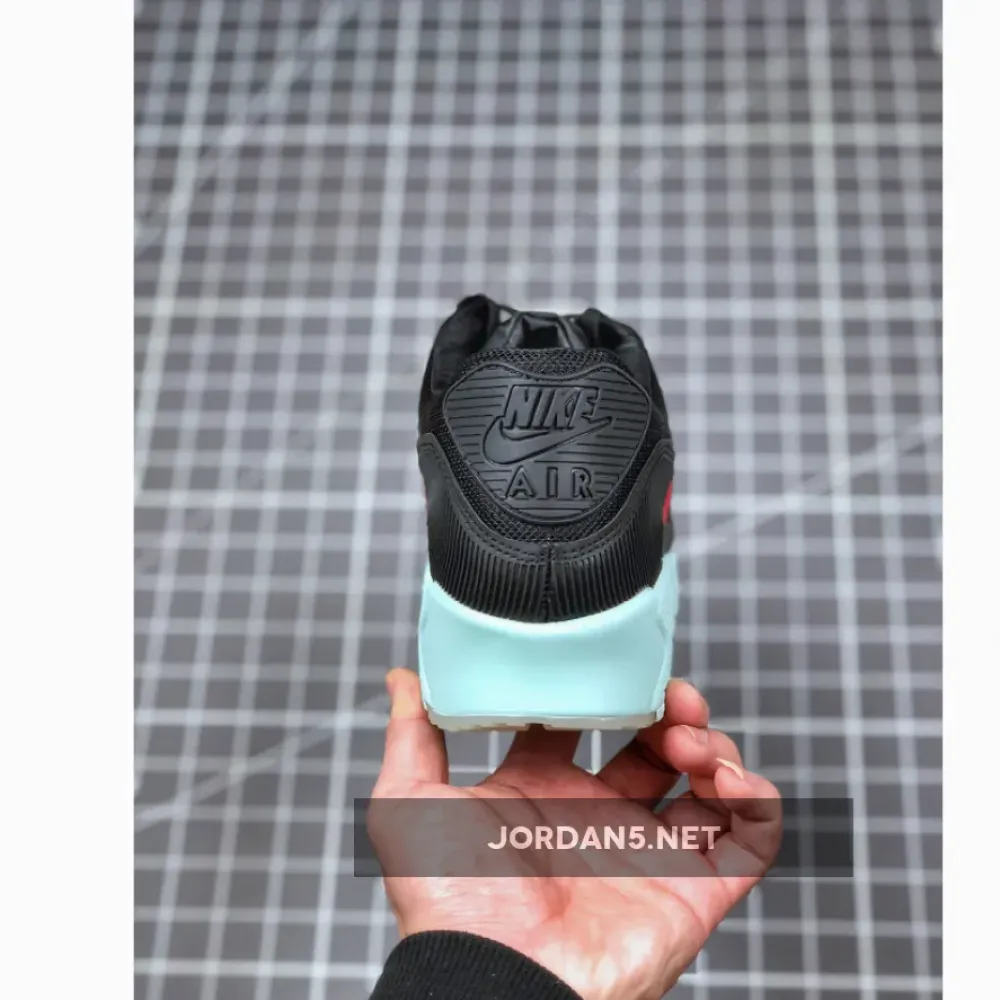 Nike Air Max 90 Premium Vinyl Black/Cool Grey-Teal Tint-University Red CK0902-001