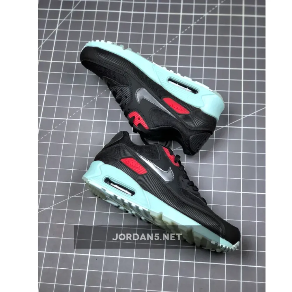 Nike Air Max 90 Premium Vinyl Black/Cool Grey-Teal Tint-University Red CK0902-001